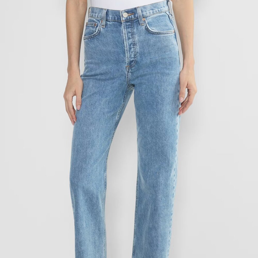 Aritzia Denim Forum High Rise straight ankle Jeans Size 29 [see measurements]